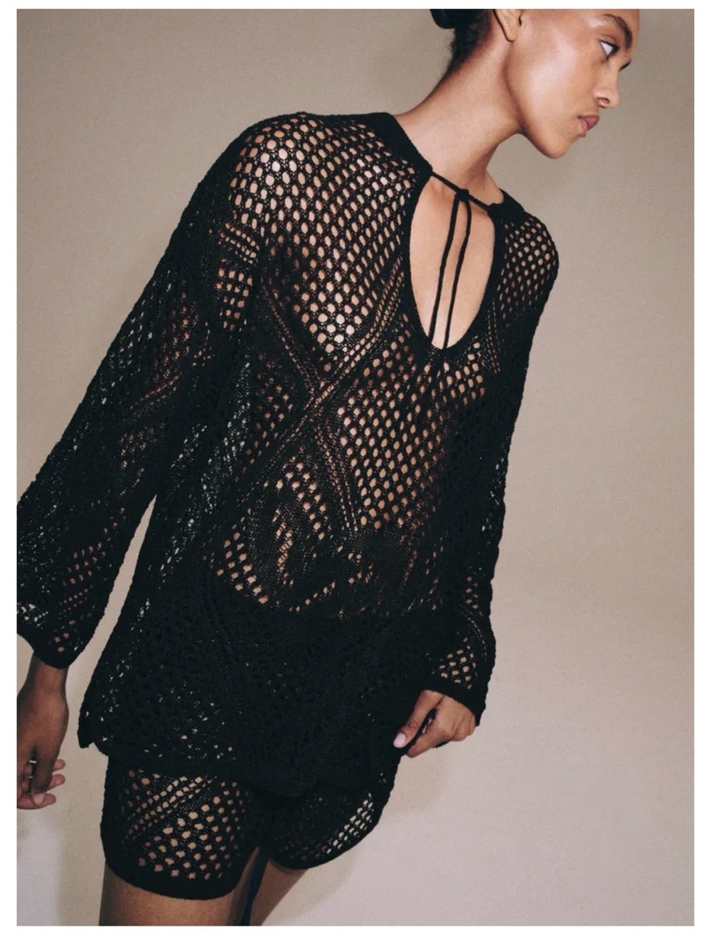 Zara Openwork knit jumper